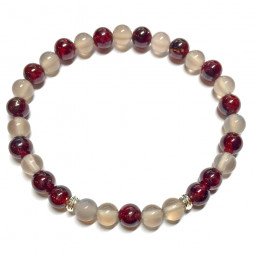 Bracelet Grenat & Agate