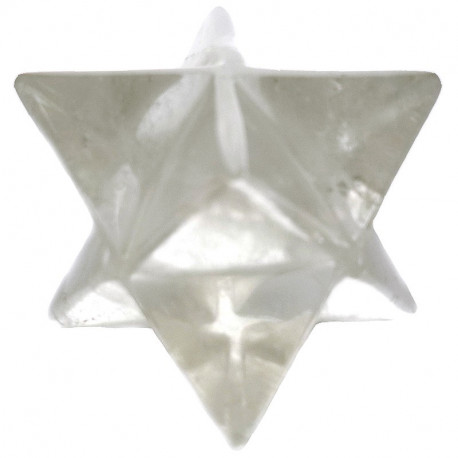 Merkaba en Cristal de Roche 56mm