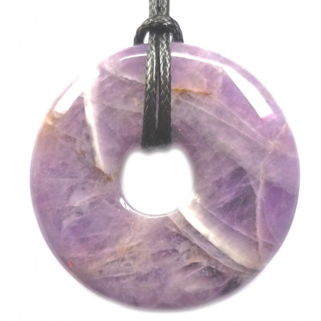 Pendentif en Améthyste - Donut de 30 mm