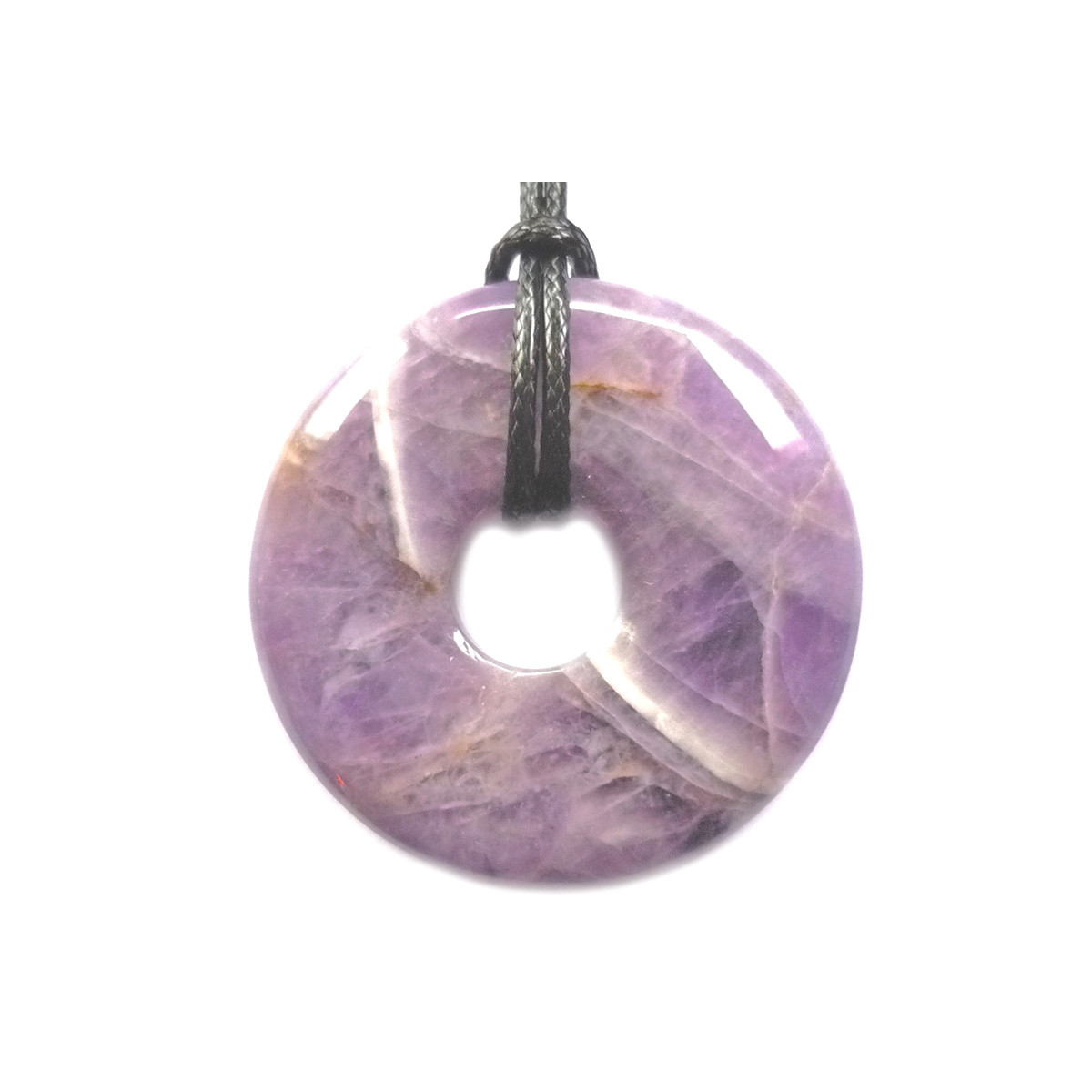 Pendentif en Améthyste - Donut de 30 mm
