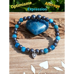 Bracelet Apatite & Hématite