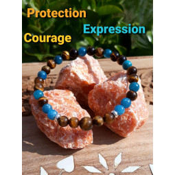 Bracelet Apatite & Oeil de Tigre