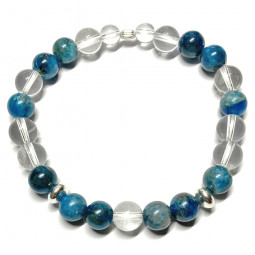 Bracelet Apatite & Cristal de Roche