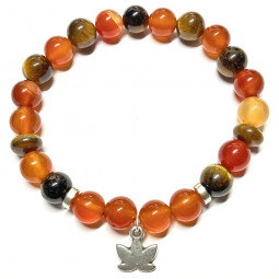 Bracelet en Cornaline & Oeil de Tigre