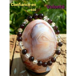 Bracelet Grenat & Citrine