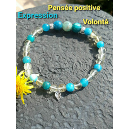 Bracelet Apatite & Citrine