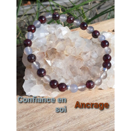 Bracelet Grenat & Agate