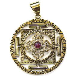 Pendentif Tibétain en Bronze