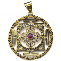 Pendentif Tibétain en Bronze