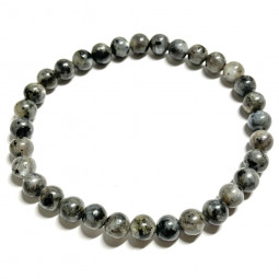 Bracelet Boules en Larvikite