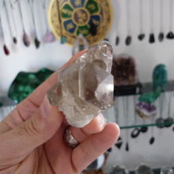 Druse de Quartz Fumé