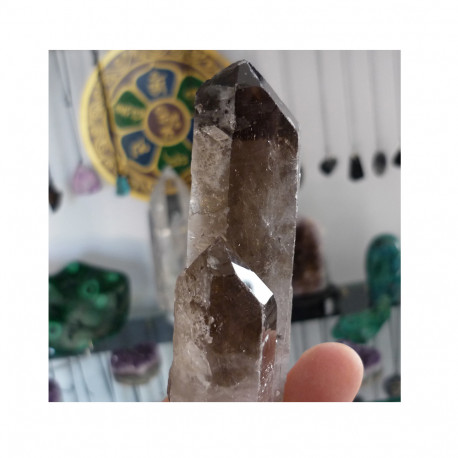 Druse de Quartz Fumé