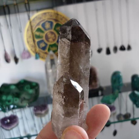 Druse de Quartz Fumé