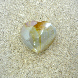 Coeur en Jaspe Polychrome