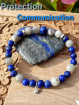 Bracelet en Labradorite & Lapis-Lazuli