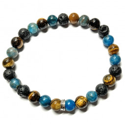 Bracelet Boules 3 Pierres