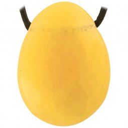 Pendentif Percé en Calcite Orange