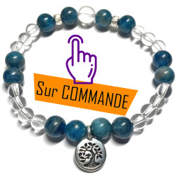 Bracelet Apatite & Cristal de Roche