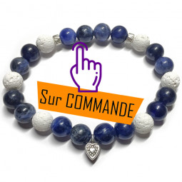 Bracelet Sodalite & Basalte