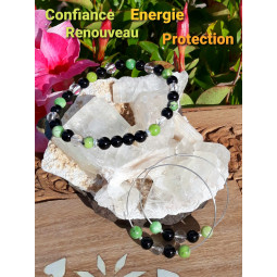 Bracelet Boules 3 Pierres