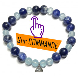 Bracelet en Aigue Marine & Sodalite