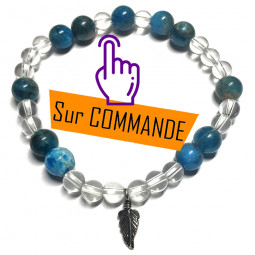 Bracelet Apatite & Cristal de Roche