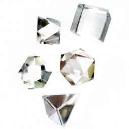 Solides de Platon en Cristal de Roche