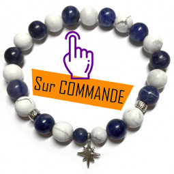 Bracelet Sodalite & Howlite