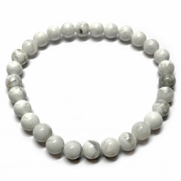 Bracelet Boules en Howlite
