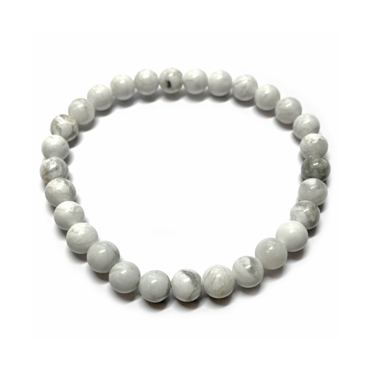 Bracelet Boules en Howlite