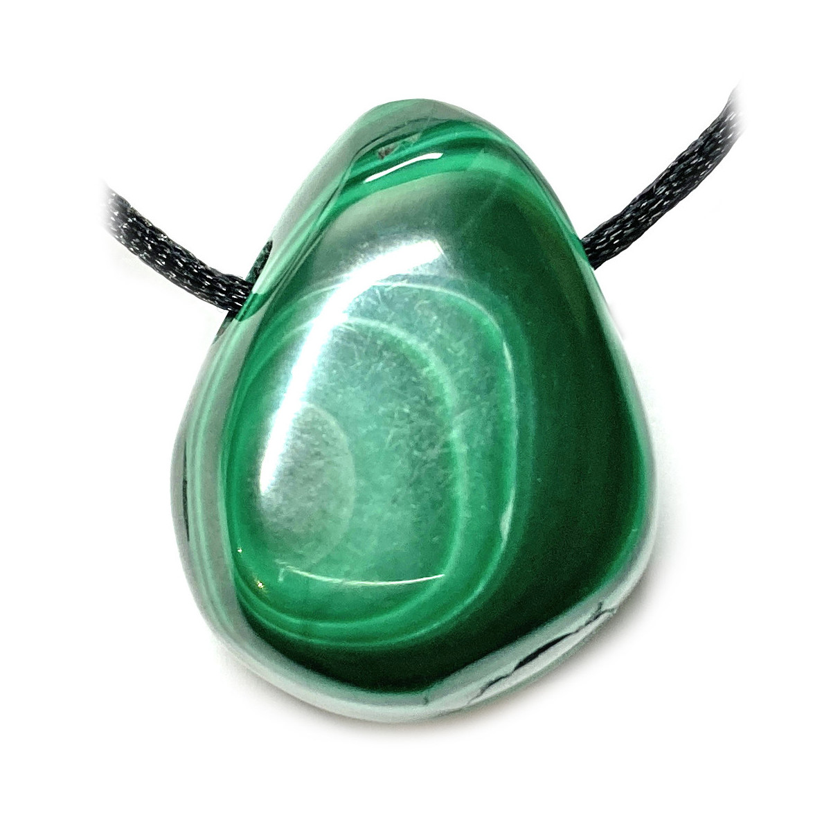 Pendentif Percé en Malachite