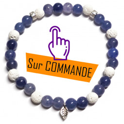 Bracelet en Quartz Rose & Aventurine Bleue