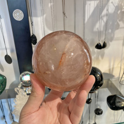 Sphère en Quartz Hématoïde