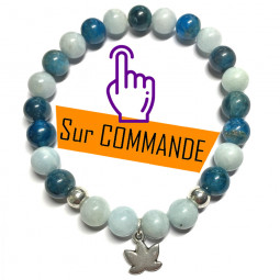 Bracelet en Aigue Marine & Apatite