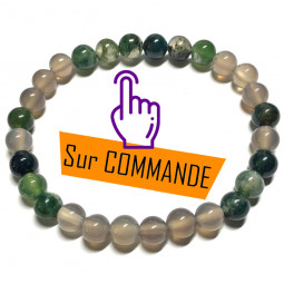 Bracelet en Agate & Agate Mousse