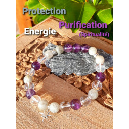 Bracelet Boules 3 Pierres.