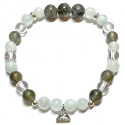 Bracelet Boules 3 Pierres.