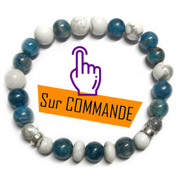 Bracelet Apatite & Howlite