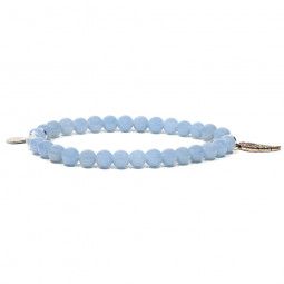 Bracelet en Cristal de Roche & Angélite