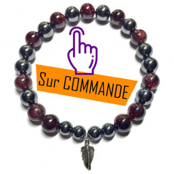 Bracelet Grenat & Hématite