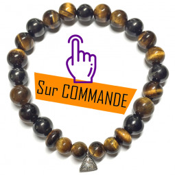 Bracelet en Shungite & Oeil de Tigre