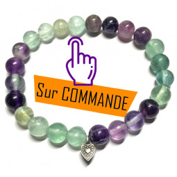 Bracelet Boules en Fluorite