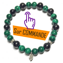 Bracelet en Shungite & Malachite