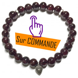 Bracelet Boules en Grenat