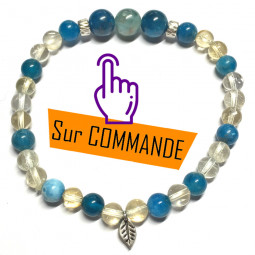 Bracelet Apatite & Citrine