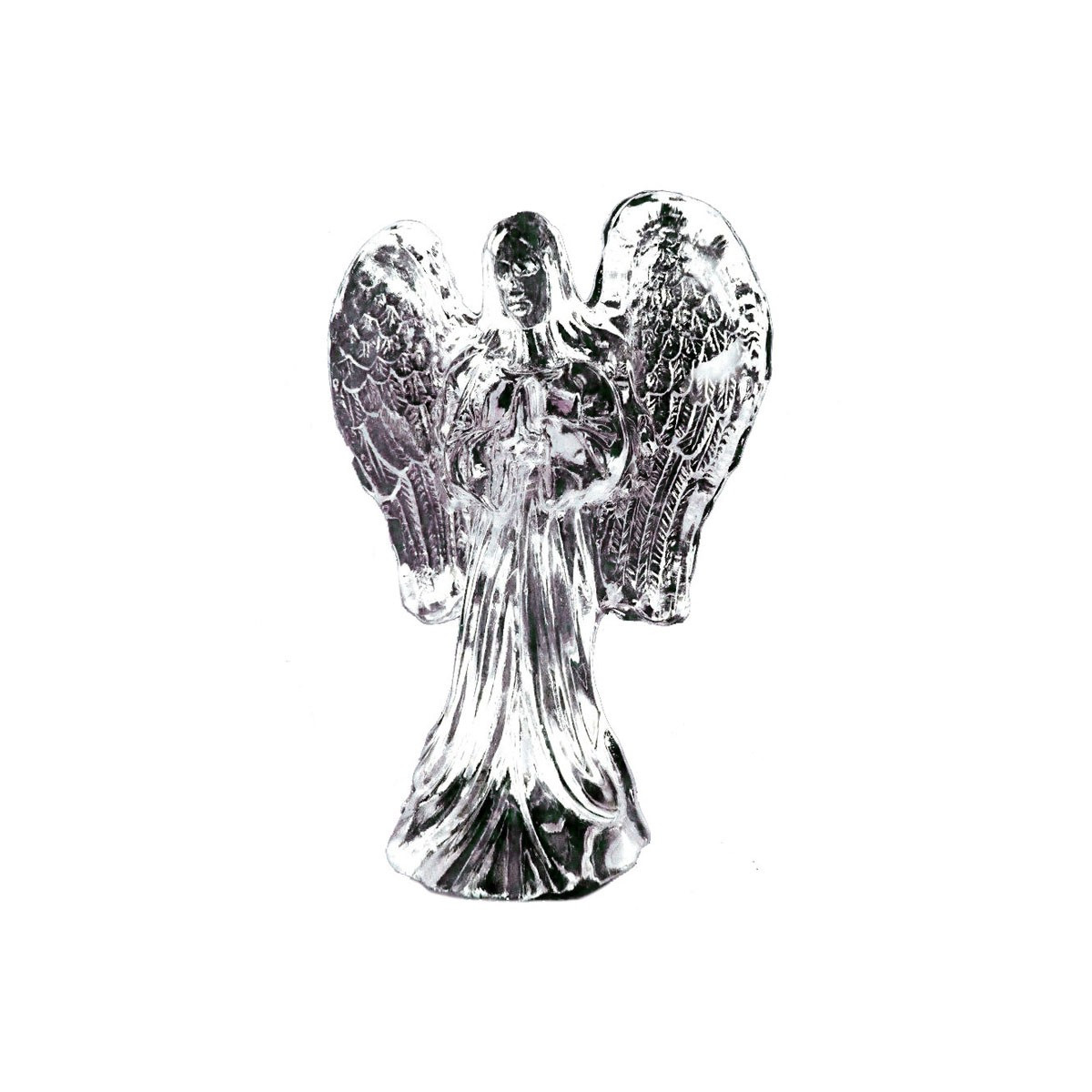 Statuette Ange en Cristal Givré