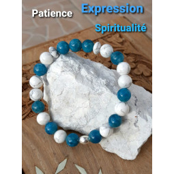 Bracelet Apatite & Howlite
