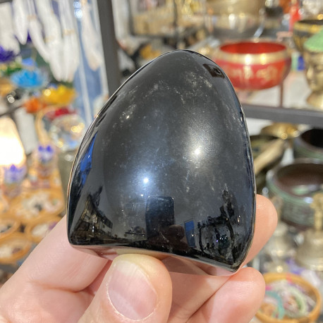 Forme libre en Obsidienne Argentée