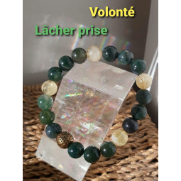 Bracelet en Citrine & Agate Mousse