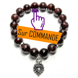 Bracelet Boules en Grenat